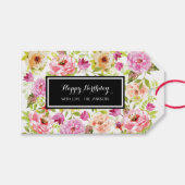 春の花 ギフトタグ (正面(横))