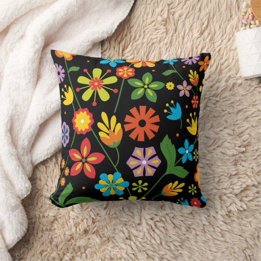 春の花 クッション (ブランケット)