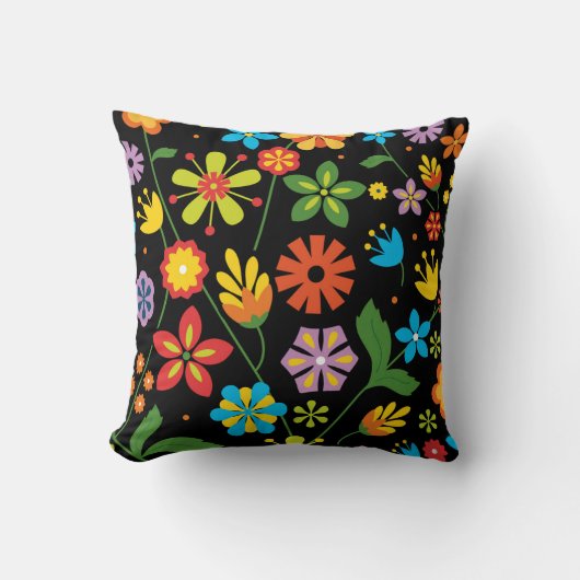 春の花 クッション (正面)