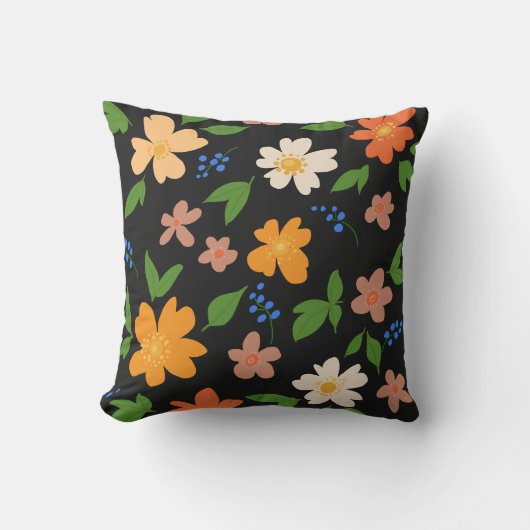 春の花 クッション (正面)