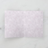 春の花。クロッカスとワスレナグサのカード カード (内部)