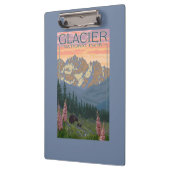 春の花-グレーシャー国立公園、MT クリップボード (左)