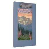 春の花-グレーシャー国立公園、MT クリップボード (右)