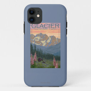 春の花-グレーシャー国立公園、MT iPhone 11 ケース