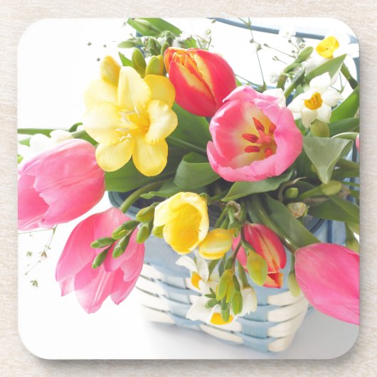 春の花 コースター (正面)