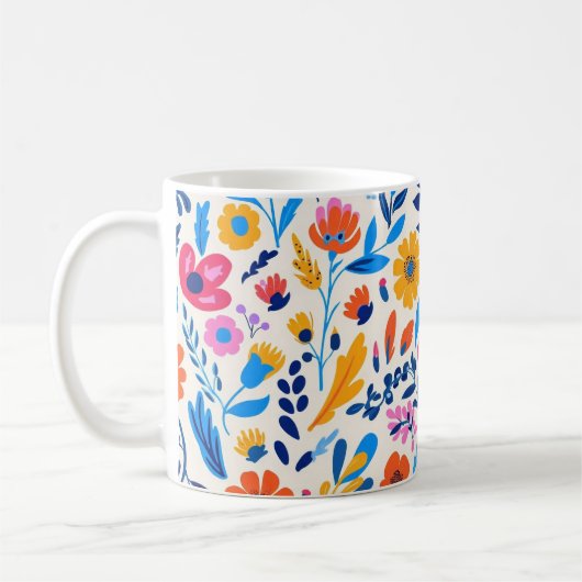 春の花 コーヒーマグカップ (左)