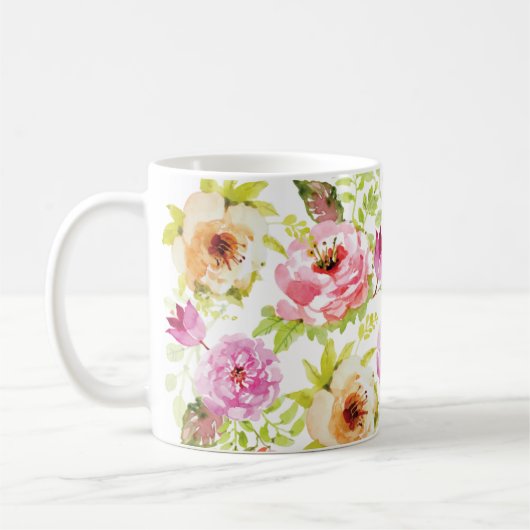 春の花 コーヒーマグカップ (左)
