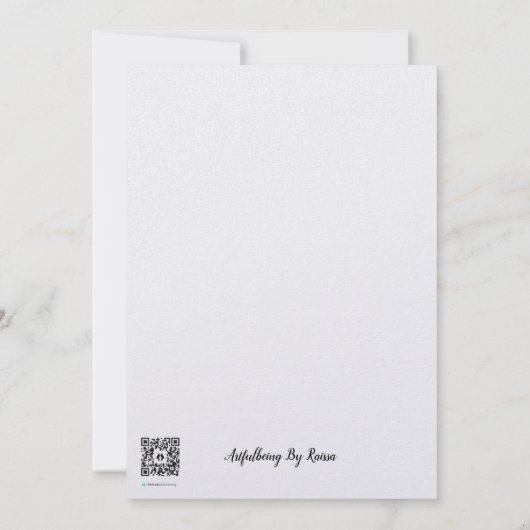 春の花 サンキューカード (裏面)