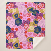 春の花 シェルパブランケット (正面)