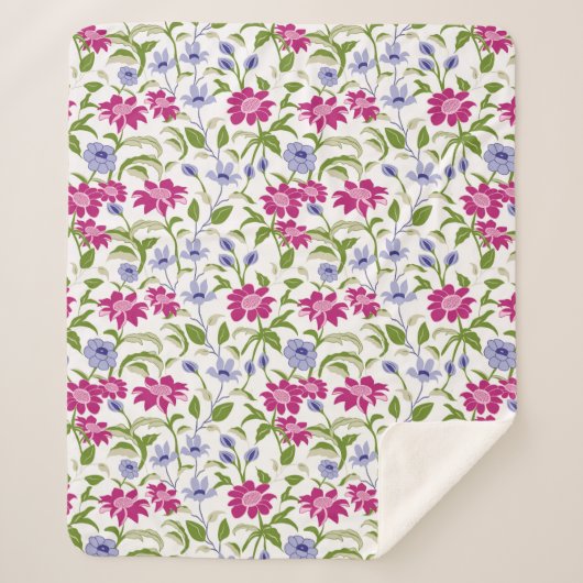 春の花 シェルパブランケット (正面)