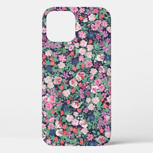 春の花:シームレスな植物プリント。 Case-Mate iPhoneケース (裏面)