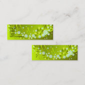 春の花 スキニー名刺 (正面/裏面)