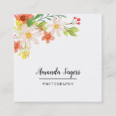 春の花 スクエア名刺 (正面)