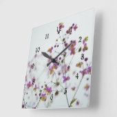 春の花 スクエア壁時計 (傾斜)
