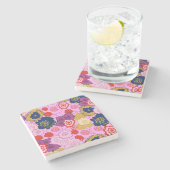 春の花 ストーンコースター (横)