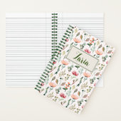 春の花 |スパイラルパーソナライズされた ノートブック (内側)