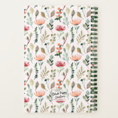 春の花 |スパイラルパーソナライズされた ノートブック (裏面)