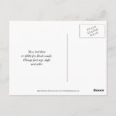 春の花 セピア色の花 感謝の気持ち ポストカード ポストカード (裏面)