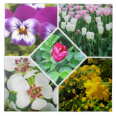 春の花 タイル (正面)