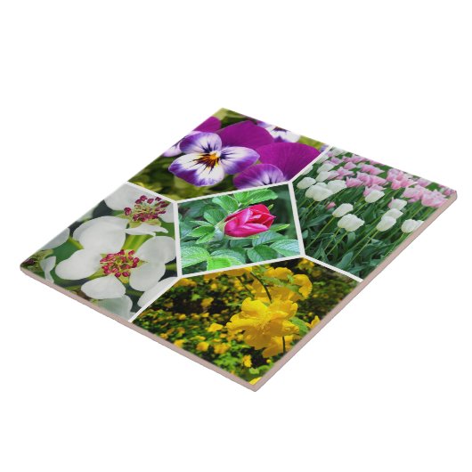 春の花 タイル (側面)