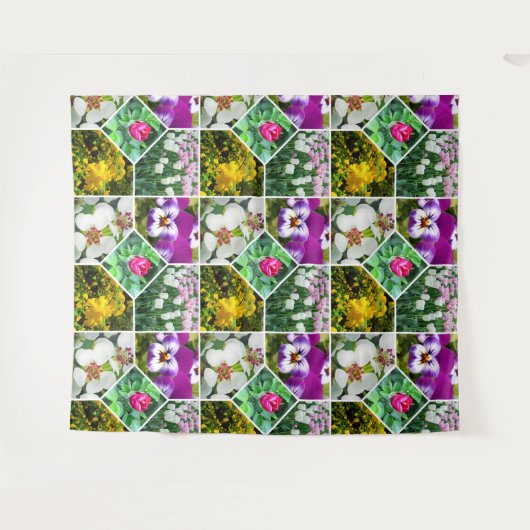 春の花 タペストリー (正面(横))