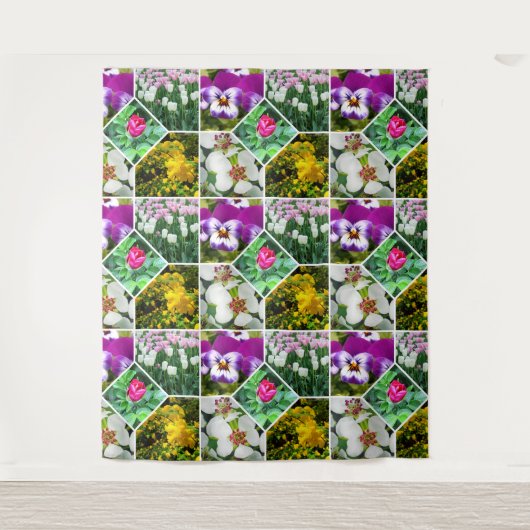 春の花 タペストリー (正面)