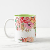 春の花 ツートーンマグカップ (左)