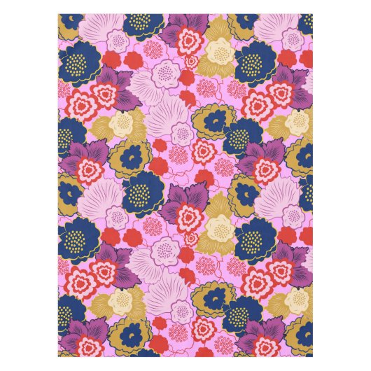 春の花 テーブルクロス (正面)