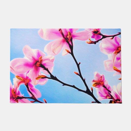 春の花 ドアマット (正面)
