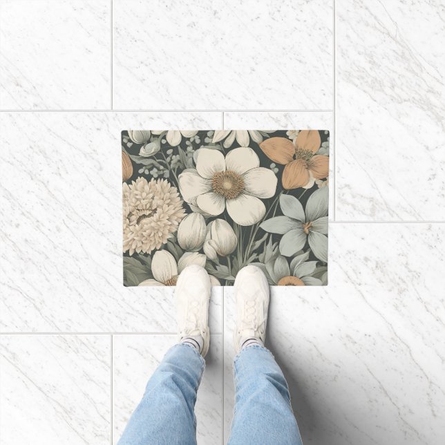 春の花 ドアマット (室内)