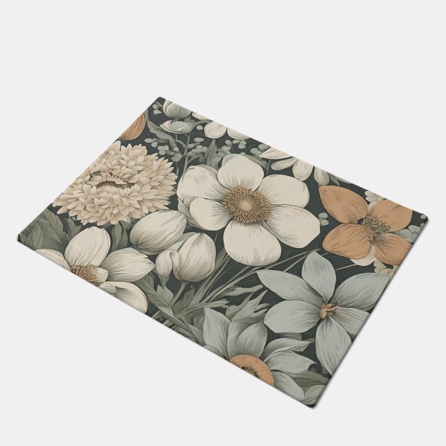 春の花 ドアマット (アングル)