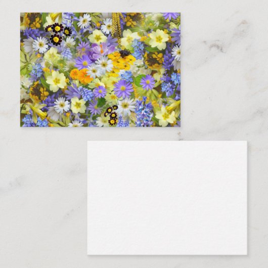 春の花 ノートカード (正面/裏面)