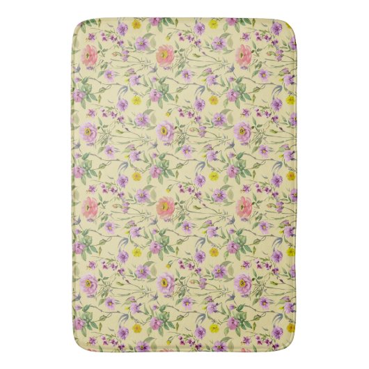 春の花 バスマット (正面縦)