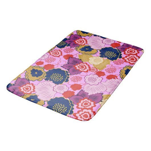 春の花 バスマット (アングル)