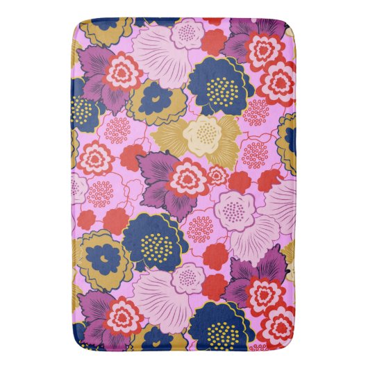 春の花 バスマット (正面縦)