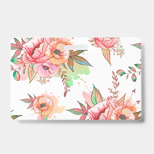 春の花 バッジ (正面)