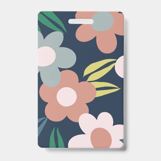 春の花 バッジ (正面)