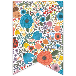 春の花。 バンティングフラッグ