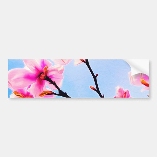 春の花 バンパーステッカー (正面)