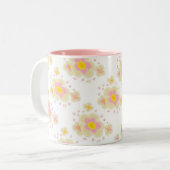 春の花(ピンク) ツートーンマグカップ (正面左)