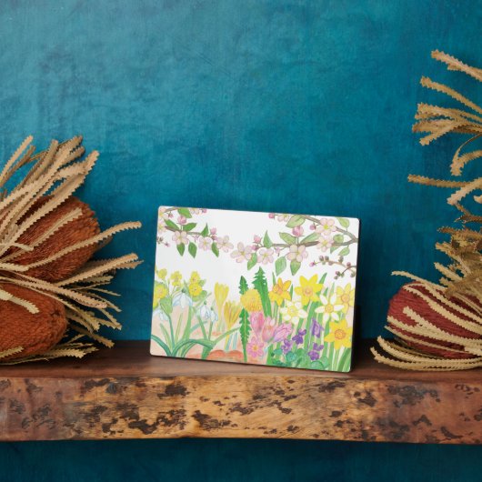 春の花 フォトプラーク (側面)