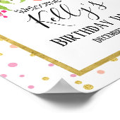 春の花、フラワー、ウェルカムボード ポスター (角)