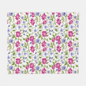 春の花 フリースブランケット (正面(横))