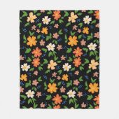 春の花 フリースブランケット (正面)