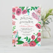 春の花 |ブライダルシャワー |招待状 招待状 (スタンド正面)