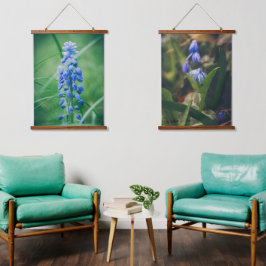 春の花（ブルーヒヤシンス雪の栄光） 吊り下げ型タペストリー