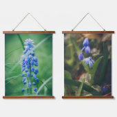 春の花（ブルーヒヤシンス雪の栄光） 吊り下げ型タペストリー (ダブル)