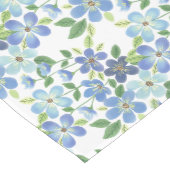 春の花/ブルーフローラ農家 ミディアムテーブルランナー (コーナー)