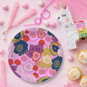 春の花 ペーパープレート (パーティー)