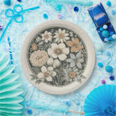 春の花 ペーパープレート (パーティー)